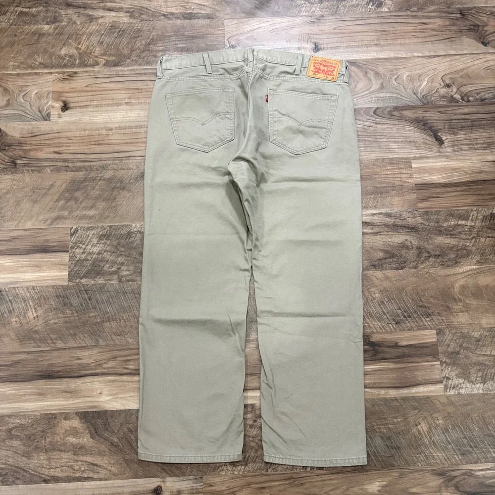 Levi's Pants Mens 40x30 Tan 559 Relaxed Straight Leg Khaki Denim Jeans